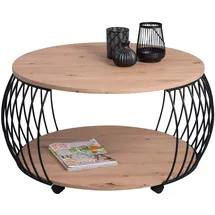 m2 Peking Braun Eiche 80 x 80 x 47 cm