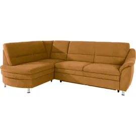 Home Affaire "Cardoso L-Form", gelb (mais), B:250cm H:90cm T:175cm, Struktur imprägniert (100% Polyester);Luxus-Microfaser ALTARA NUBUCK (100% Polyester);Struktur (52% Polyester, 35% Polyacryl, 13% Baumwolle);Luxus-Microfaser weich (90% Polyester, 10%