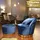 Playboy Pouf mit Aufbewahrung 55 x 35 x 55 cm Grau