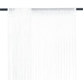 vidaXL Fadenvorhang 2 Stk.100 x 250 cm Weiß