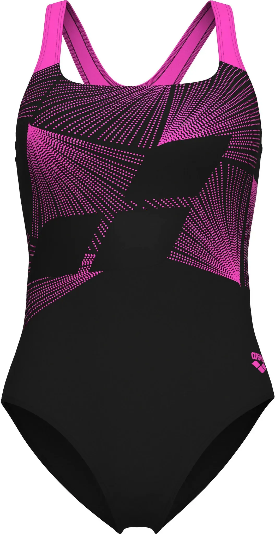 Arena CONTROL PRO Schwimmanzug Damen in black-shocking pink, Größe 44 - schwarz