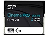 Silicon Power 512GB CFast 2.0 CinemaPro CFX310 Memory Card, 3500X and up to 530MB/s Read, MLC, for Blackmagic URSA Mini, Canon XC10/1D X Mark II and More - SP512GICFX311NV0BM