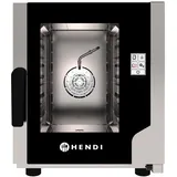 HENDI Kombidämpfer, Simple Touch, für 5x GN2/3 Bleche, mit 1 reversibler Lüfter, 99 programmierbaren Einstellungen, Heißluft- mit Dampf-Backofen, Dampfgarer, 230V/3200W, 550x754x(H)662mm, Edelstahl