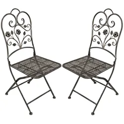2er Set Klappstuhl Pinatubo Metall Stuhl Sessel Gartenstuhl Garten Outdoor Möbel