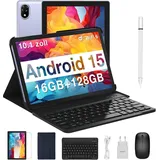 U10 mit Tastatur, WiFi 6 Gaming Tablets Widevine L1, 8MP + 5MP, 5060mAh, Kinder Tablets mit Stift, Tastatur, Maus, Hülle - Lila
