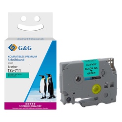 G&G Schriftband kompatibel zu Brother TZe-711