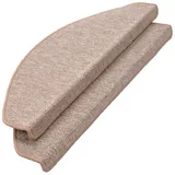 Buri 2er-Set Stufenmatten Treppenschoner Treppenschutz Treppenmatten Schmutzfangmatte, Farbe:beige
