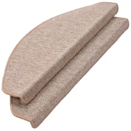 Buri 2er-Set Stufenmatten Treppenschoner Treppenschutz Treppenmatten Schmutzfangmatte, Farbe:beige