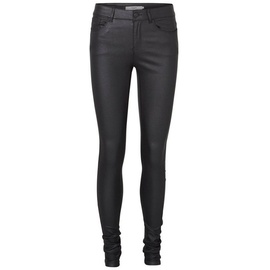 Vero Moda Damen Beschichtete Skinny Fit Jeans mit Beschichtung, black, XL/30