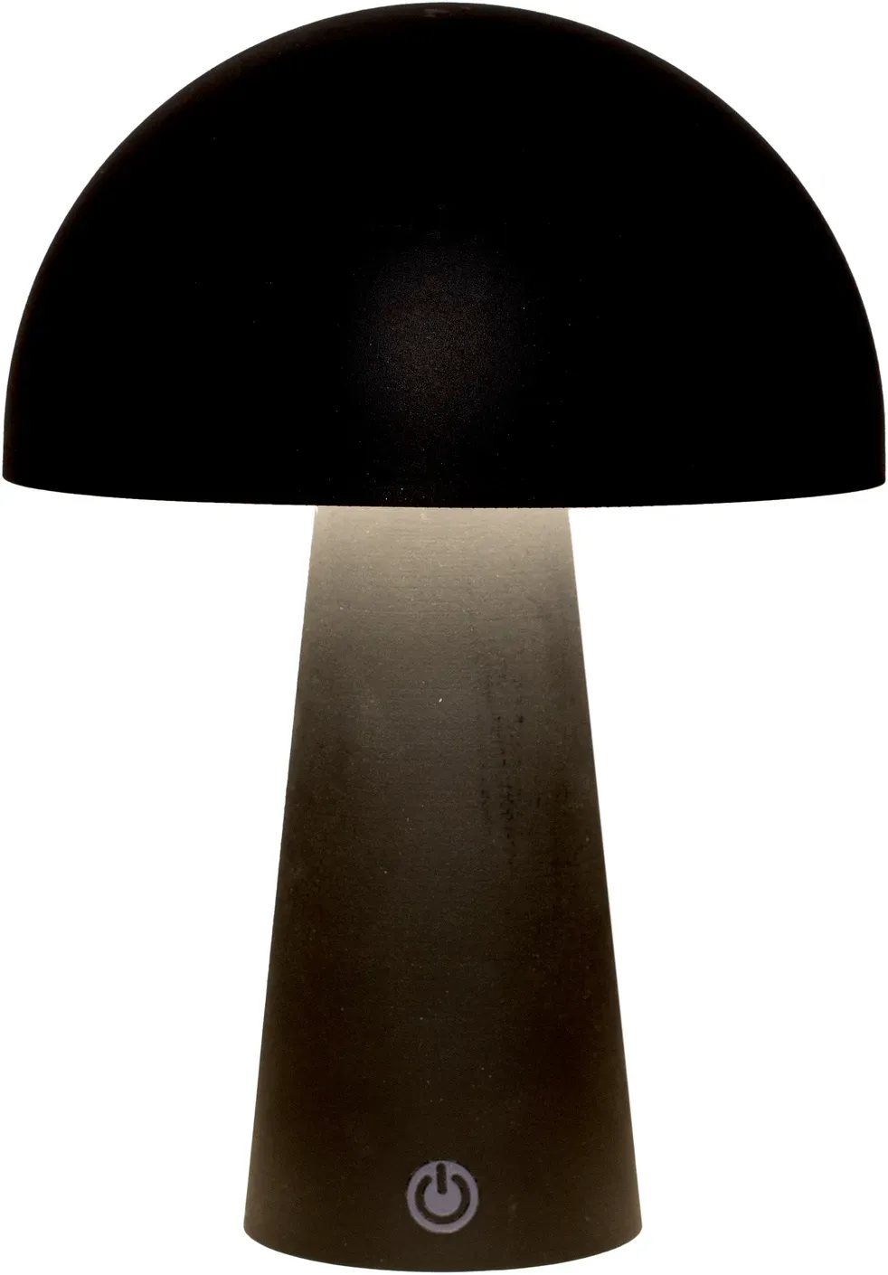 LED Lampe 15x21cm Touch wiederaufladbar mit USB Anschluß Timer  - schwarz
