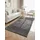 ELLE DECORATION Brilliance - Kurzflor Teppich Prisma, Wohnzimmerteppich mit Raster Design, Kachel, Quadrat Muster, Glänzender, Moderner Teppich für Wohnzimmer, Schlafzimmer - Silber Grau, 160x230 cm