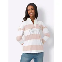 Heine Poloshirt HEINE "Poloshirt", Damen, Gr. 34, beige (puder,