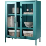 Jan Nowak Vitrine EKER 101,5 x 80 x 40 cm Türkis