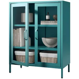 Jan Nowak Vitrine EKER 101,5 x 80 x 40 cm Türkis