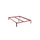 HAY Connect Bett 160 x 200 cm maroon red