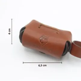 Wildfang Kotbeutelspender Leder Braun