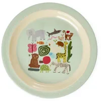Rice Kinderteller Wildlife Print Ø Mint