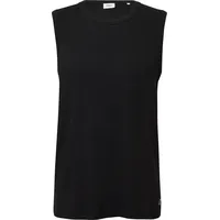 s.Oliver Jersey-Tanktop mit Rippstruktur - schwarz - XXL