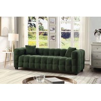 ATLANTIC home collection 3-Sitzer »STELLA«, inkl. 2 Zierkissen und mit modernem Teddy Stoff grün