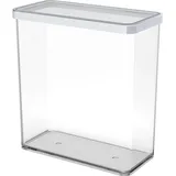Rotho Frischhaltedose rechteckig transparent/weiß 20,0 x 10,0 x 21,4 cm 3,2 l