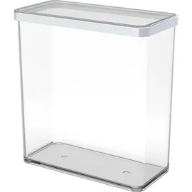 Rotho Frischhaltedose rechteckig transparent/weiß 20,0 x 10,0 x 21,4 cm 3,2 l