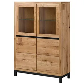 Massivmoebel24 Vitrine Villanders 103 x 40 x 148 cm Natur geölt