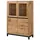 Massivmoebel24 Vitrine Villanders 103 x 40 x 148 cm Natur geölt
