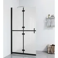 VidaXL Faltbare begehbare Duschwand ESG-Glas mattiert 90x190 cm