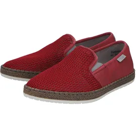 Rieker Espadrille Herren Grau/Rot 44