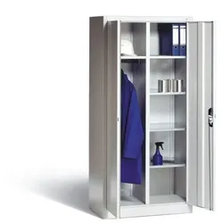 Akten-/Garderobenschrank Acurado, H1950xB930xT500mm, 7035/7035