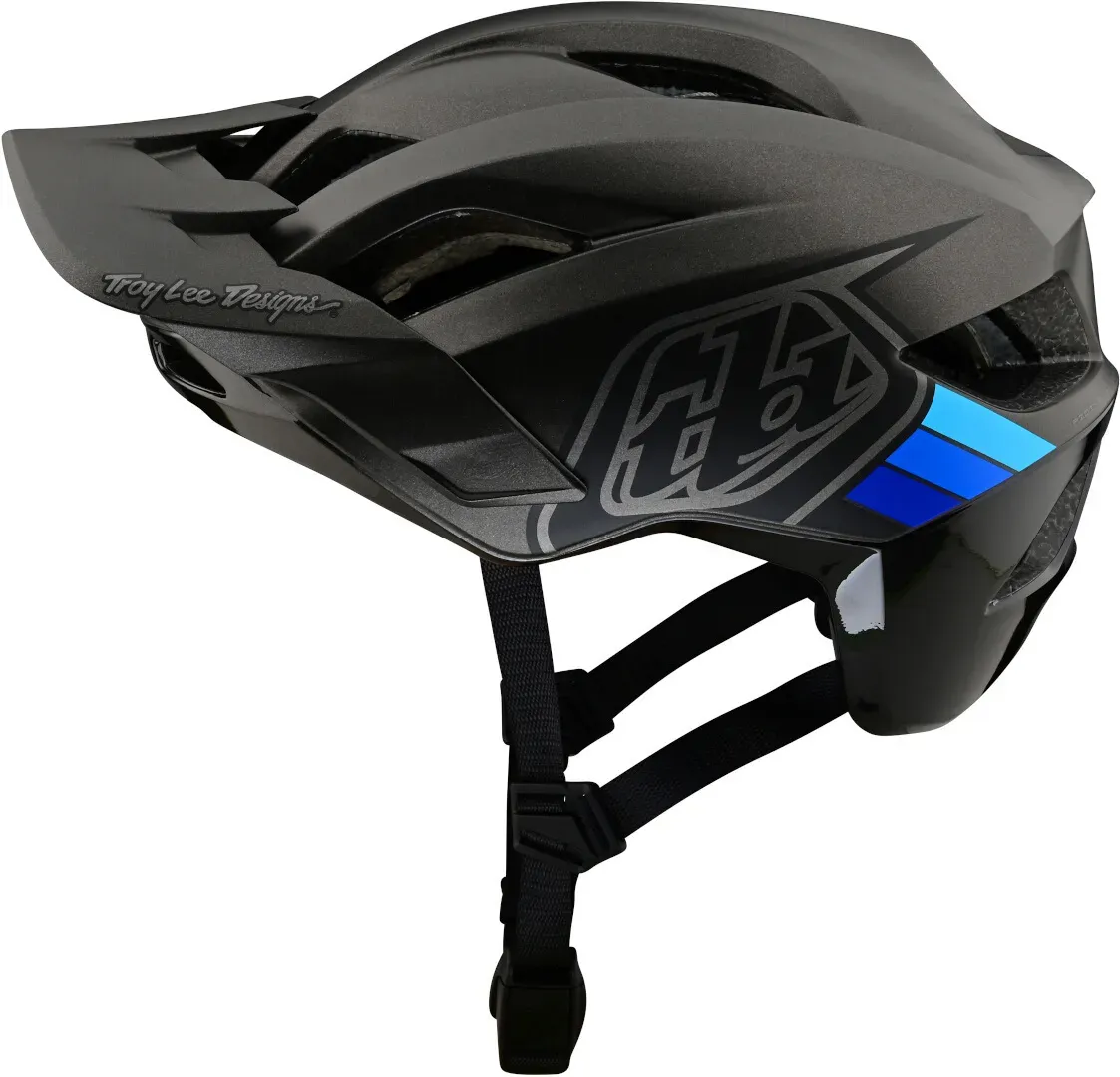 Troy Lee Designs Flowline SE MIPS Badge Fahrradhelm, schwarz-blau für Männer