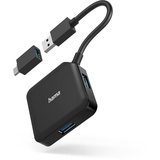 Hama USB-Hub, 4x USB-A 3.0, USB-A 3.0 [Stecker] (00200116)