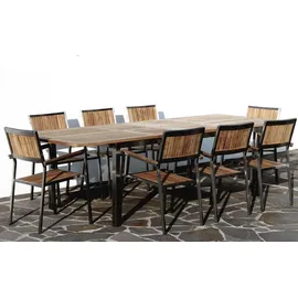 ASS Altenburger Gartengarnitur 10-tlg. Silber/Braun