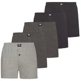 CECEBA Boxershort 5Er Pack Daytona in grau-dunkel-melange | Gr.: 5
