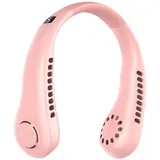 Bebusingoto Rose Tragbarer, Klingenloser Nackenventilator, 5 Geschwindigkeitsstufen, Digitalanzeige, 3000 Mah Akkukapazität, Usb-aufladbar, Kleiner Taschenventilator