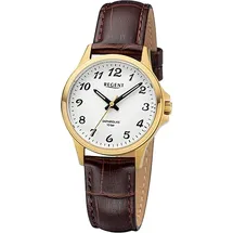 REGENT - F-1458 - Armbanduhr - Damen - Braun