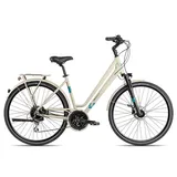 2R Manufaktur Trekkingrad TLX24 Trapez, 24 Gang Shimano Acera RD-M360 Schaltwerk, Kettenschaltung, Damenrad 28 Zoll braun/beige braun 55 cm