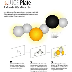 s.luce Cloud indirekte LED Wandlampe & Deckenleuchte
