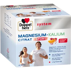Doppelherz Magnesium+Kalium Citrat system Granulat 40 St