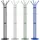 Spinder CHARLY Garderobe 40x40x170 grau
