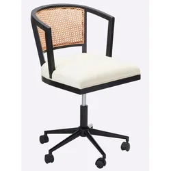 Stuhl, schwarz (schwarz, natur), Kunststoff, Polyester, Polyester, Stühle, Bürodrehstuhl