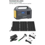 Tragbare Powerstation - VC-A300W Solargenerator 300W - 12V LiFePO4 - 220V AC-Steckdosen - EU-Stecker - Camping Wohnmobil Zuhause