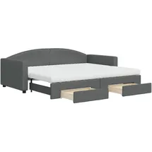 vidaXL Tagesbett 90 x 200 cm Dunkelgrau