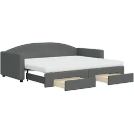 vidaXL Tagesbett 90 x 200 cm Dunkelgrau