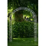 KUHEIGA Breiter Rosenbogen aus 12mm Massiveisen! Breite: 180cm Zink/Verzinkt