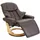 Robas Lund Relaxsessel Calgary 2 Leder 150 x 0 x 0 cm Braun drehbar