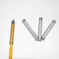 Zixinz-Druckfedern 100 stücke Edelstahl Kleine Metallspule Kompression Kugelschreiber Feder, Gute Flexibilität (Length : 0.4x4x25mm)