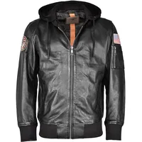 Top Gun TG20212111, Lederjacke - Schwarz - S