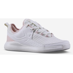 Damen Tennisschuhe - TS130 grau/weiß/rosa, rosa|weiß, 42