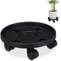 Relaxdays Pflanzenroller rund 2er Set Ø 30 cm